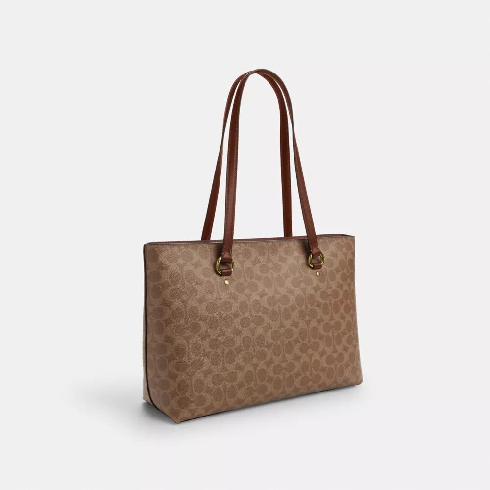 Signature Canvas Station Tote Çantası