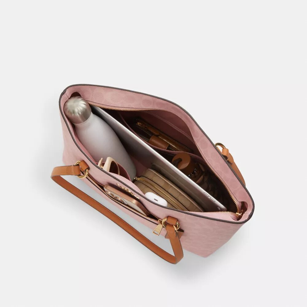 Signature Canvas Station Tote Çantası