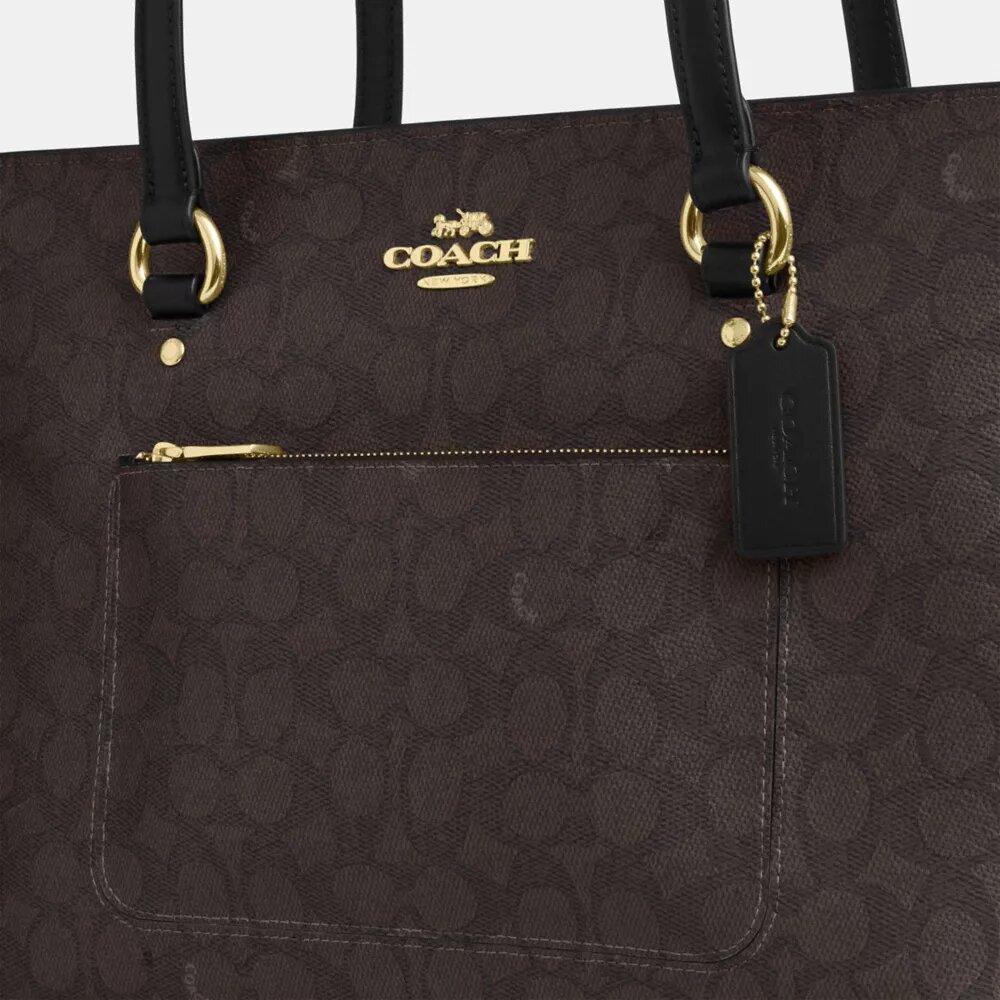 Signature Canvas Station Tote Çantası