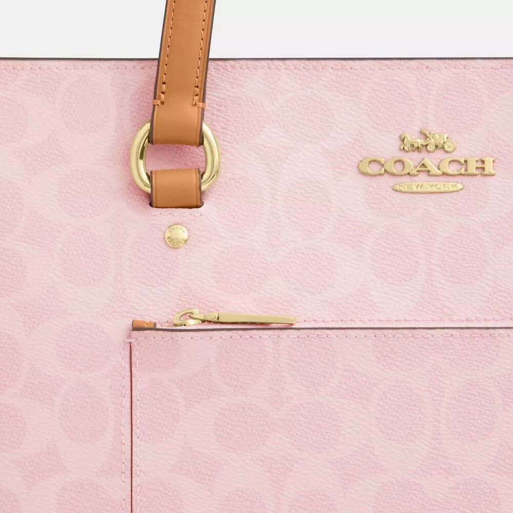 Signature Canvas Station Tote Çantası