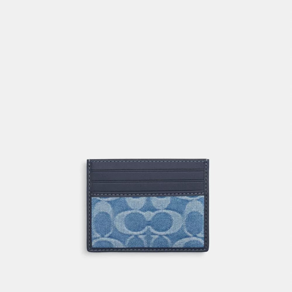 Signature Denim'den İnce Kimlik Kartı Kılıfı