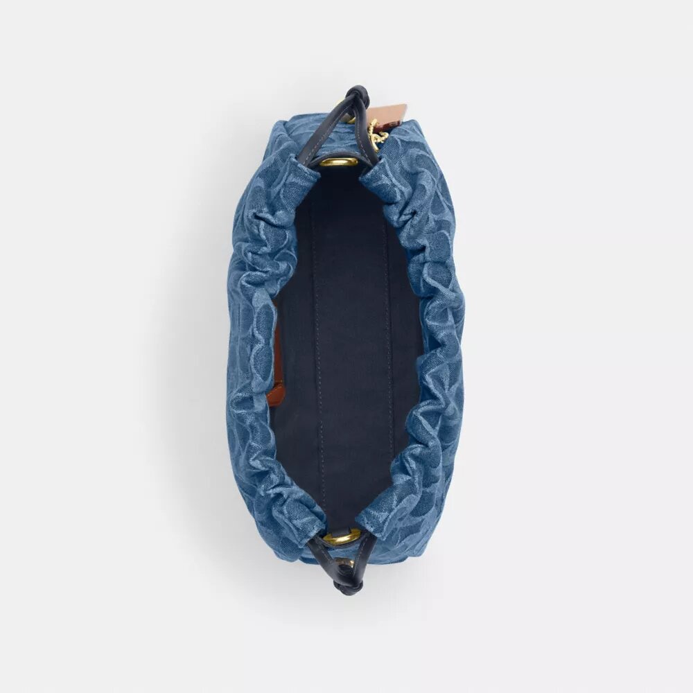 Signature Denim Faye Omuz Çantası
