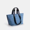 Signature Denim Küçük Tote Çantası