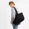 Signature Denim Küçük Tote Çantası