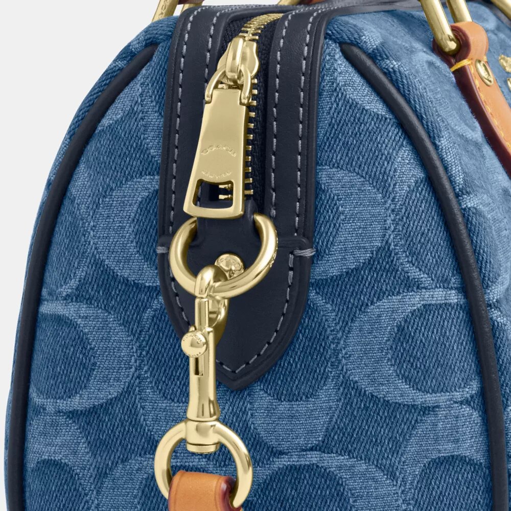 Signature Denim Mini Rowan Çapraz Çanta