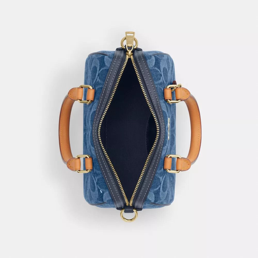 Signature Denim Mini Rowan Çapraz Çanta