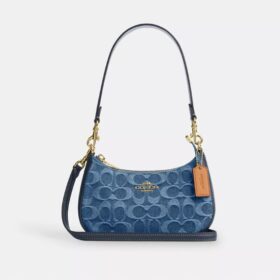 Signature Denim Teri Mini Çapraz Çanta