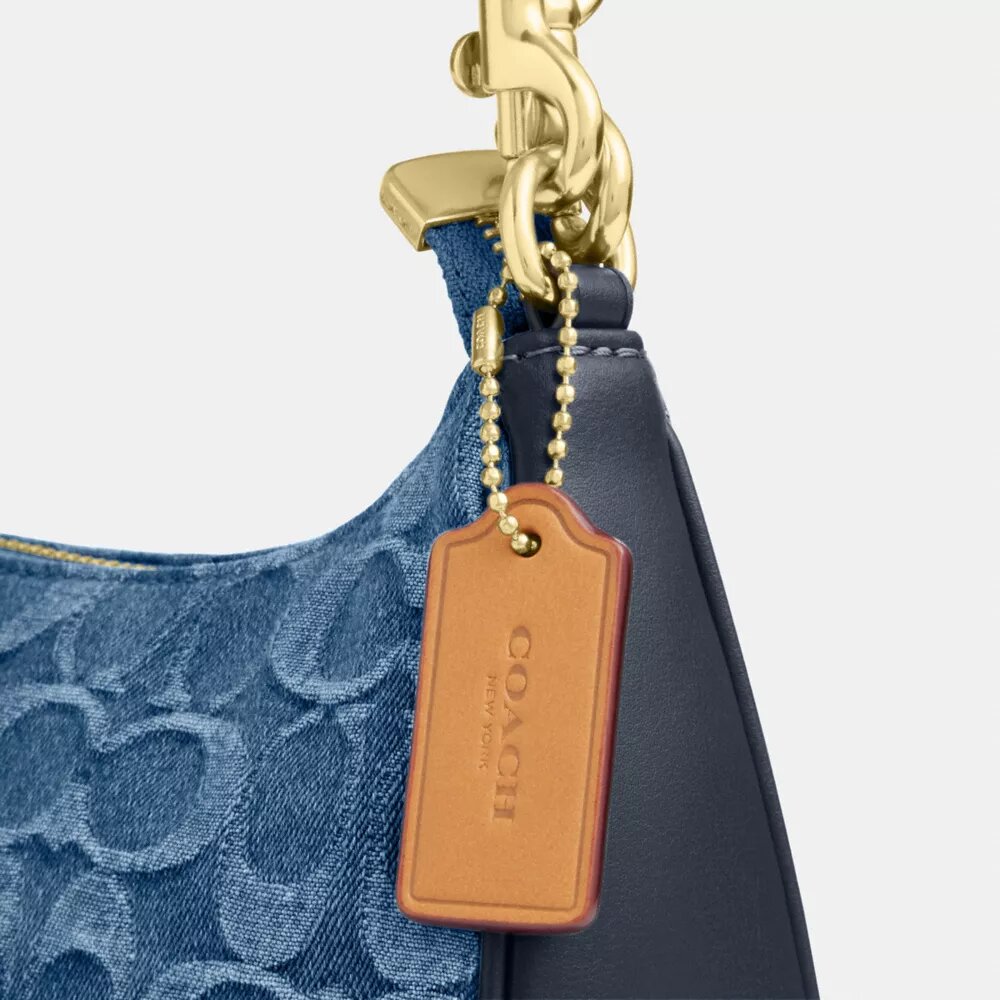 Signature Denim Teri Omuz Çantası