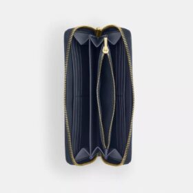 Signature Denim Uzun Fermuarlı Cüzdan