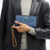 Signature Denim Uzun Fermuarlı Cüzdan
