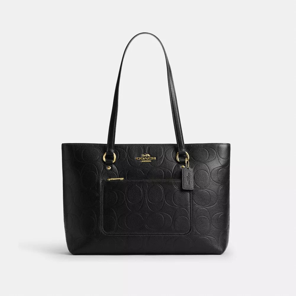 Signature Deri Station Tote Çantası