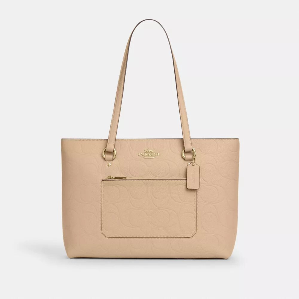 Signature Deri Station Tote Çantası