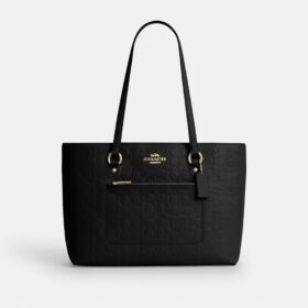 Signature Deri Station Tote Çantası