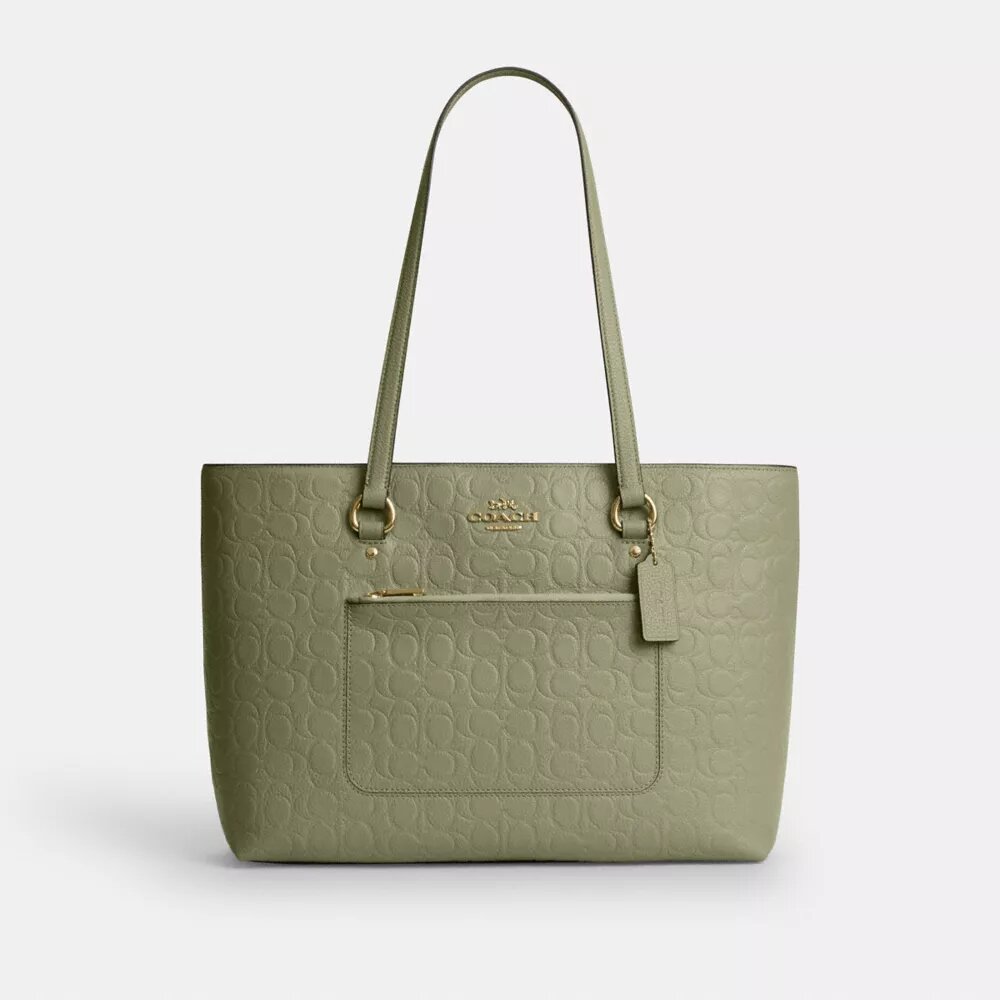 Signature Deri Station Tote Çantası