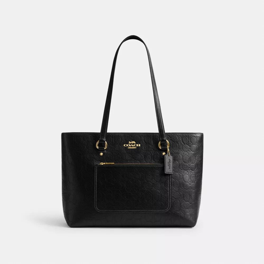 Signature Deri Station Tote Çantası