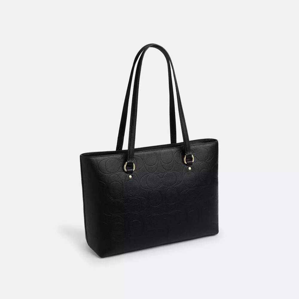 Signature Deri Station Tote Çantası
