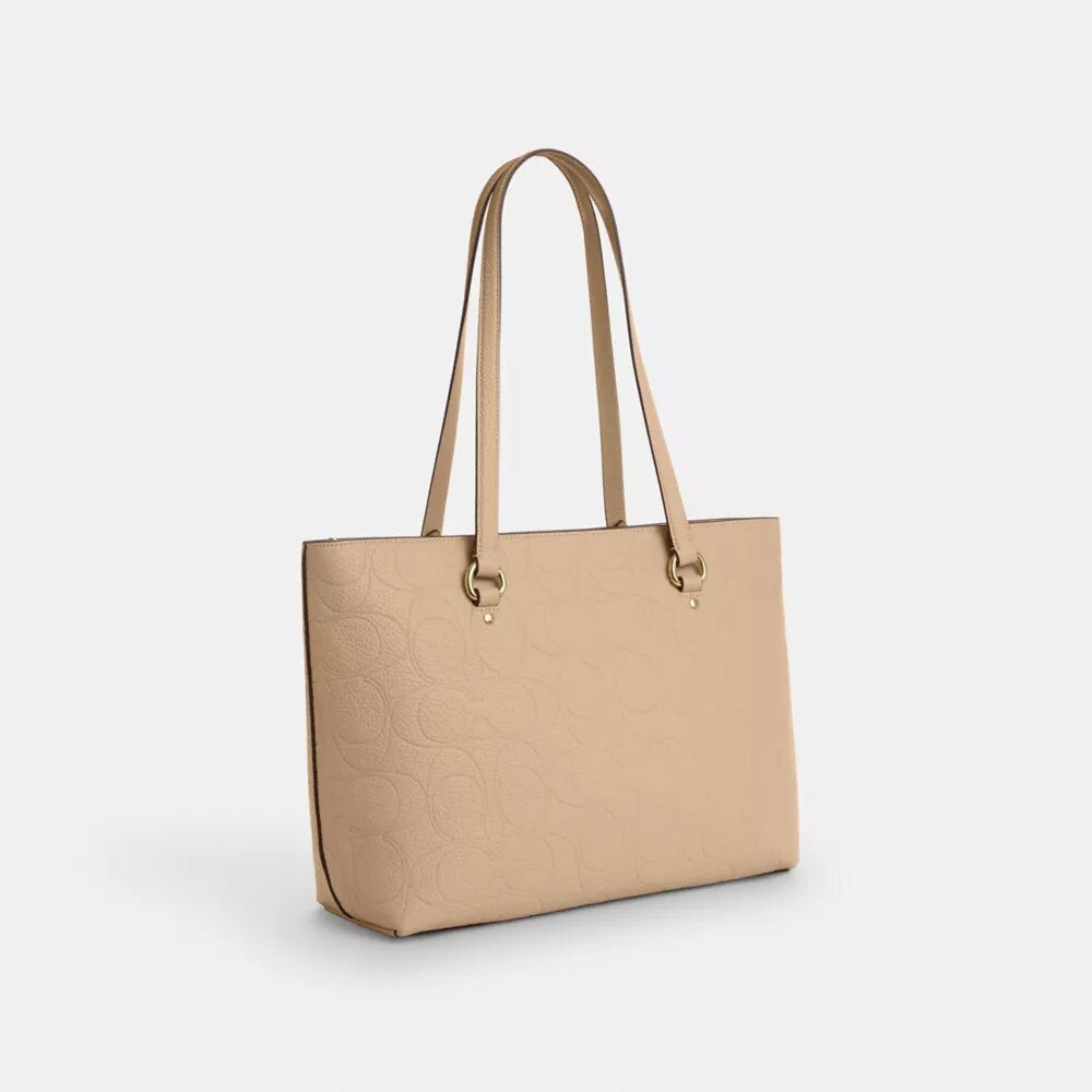 Signature Deri Station Tote Çantası