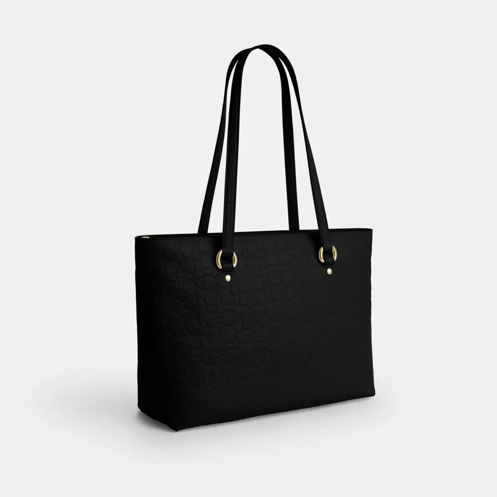 Signature Deri Station Tote Çantası