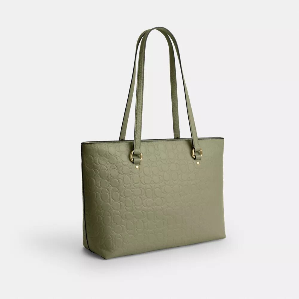 Signature Deri Station Tote Çantası