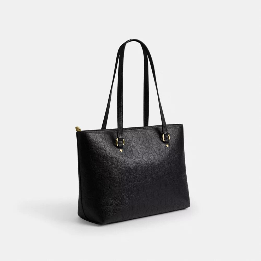 Signature Deri Station Tote Çantası