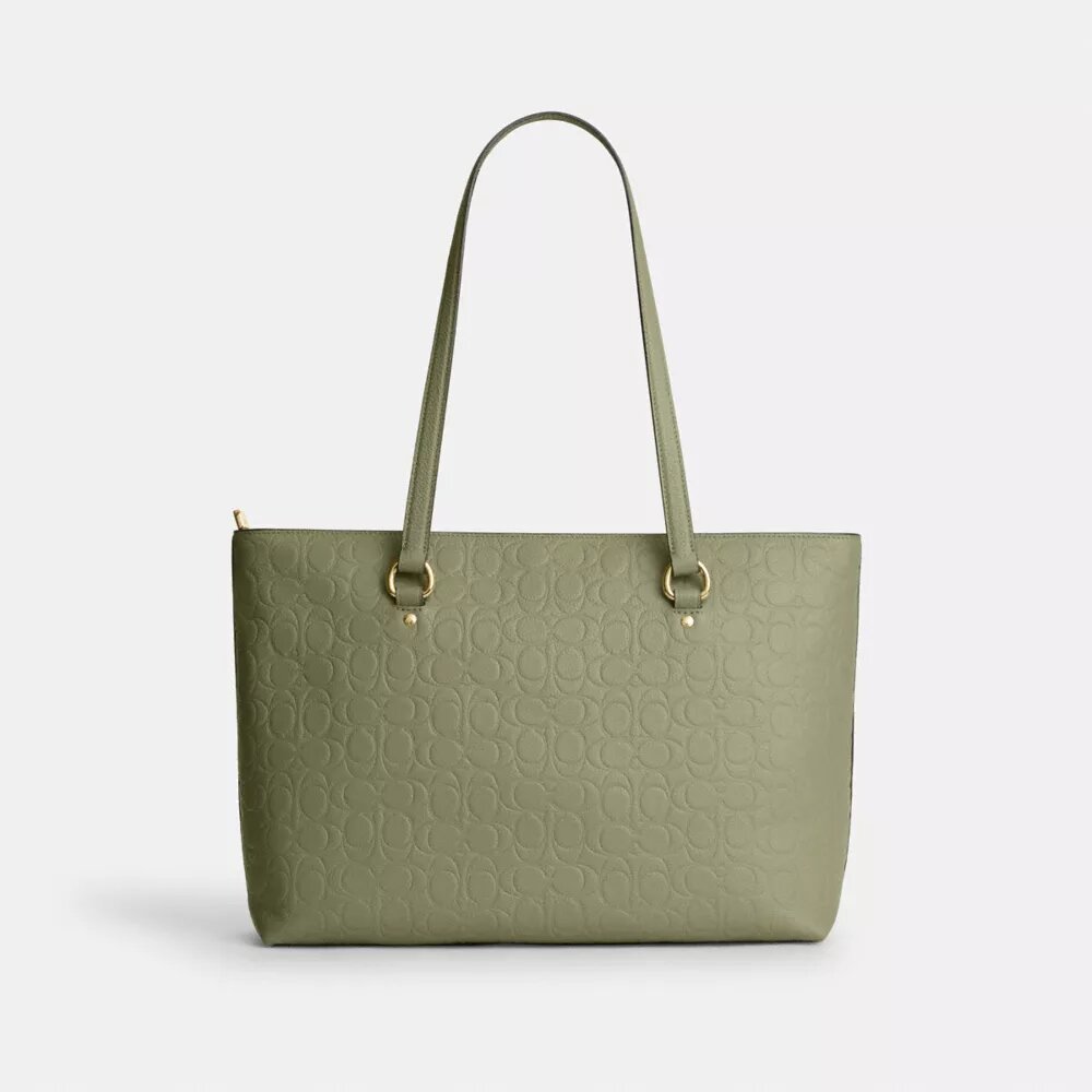 Signature Deri Station Tote Çantası