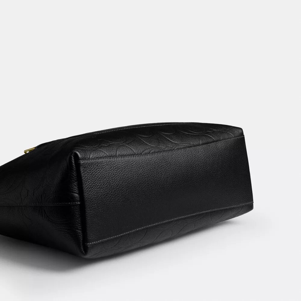 Signature Deri Station Tote Çantası