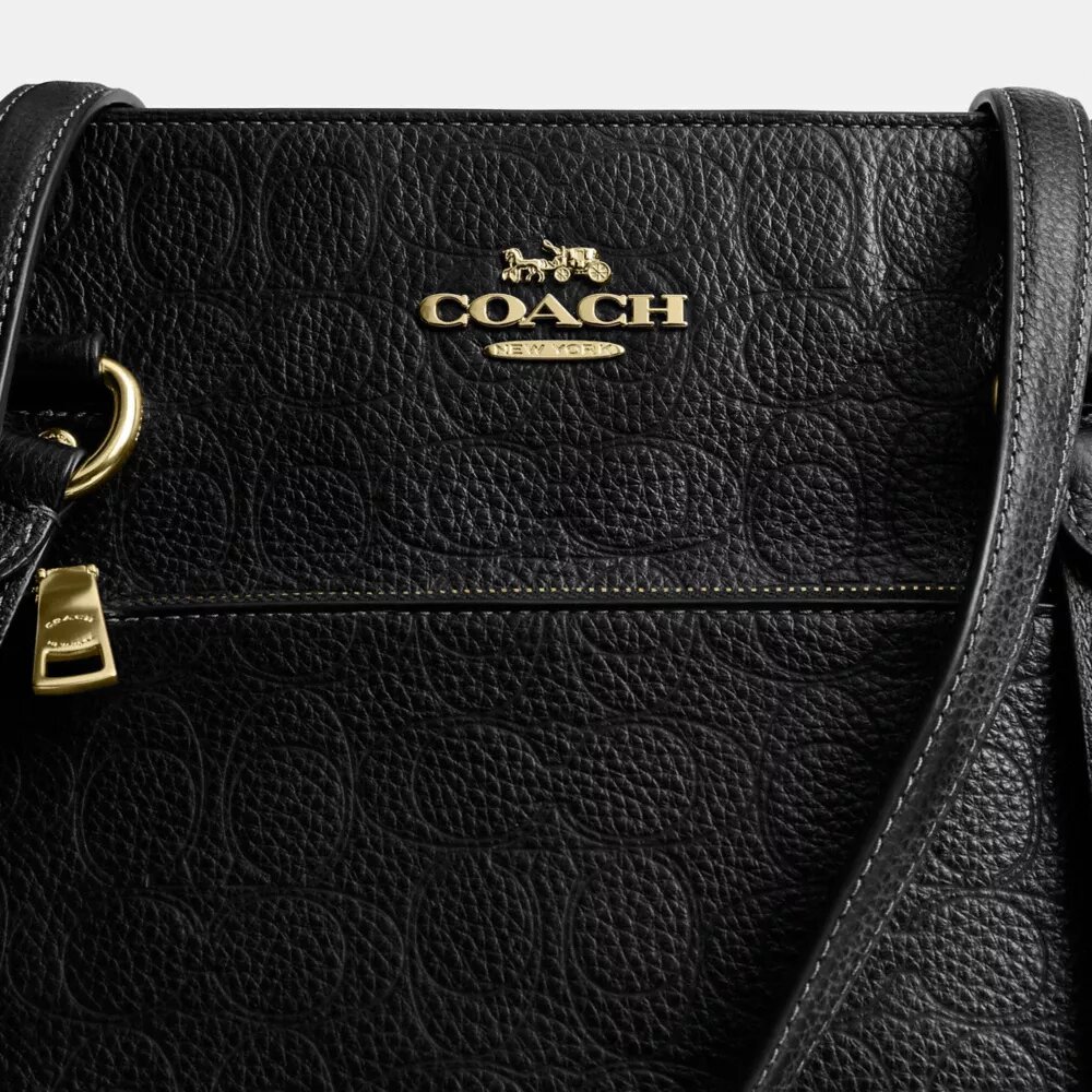 Signature Deri Station Tote Çantası