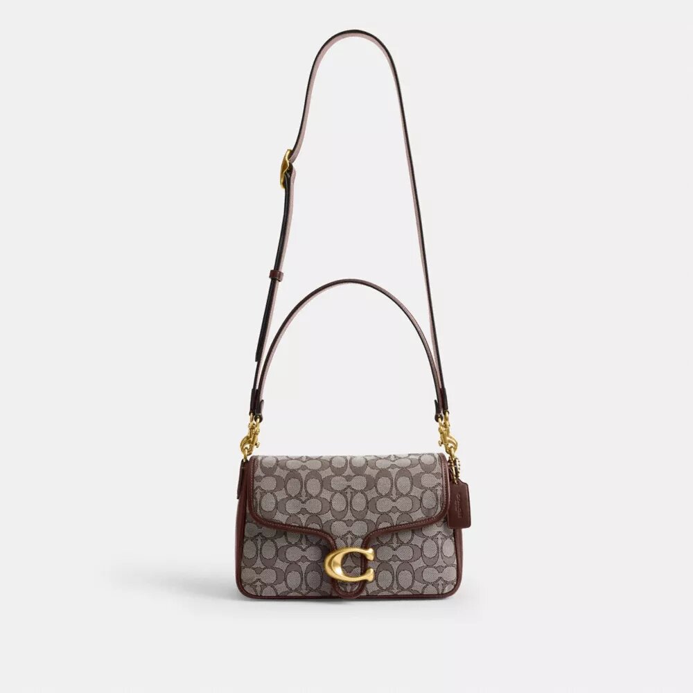 Signature Jacquard Desenli Soft Tabby Omuz Çantası