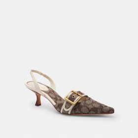 Signature Jakarlı Margot Slingback Ayakkabılar