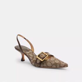 Signature Jakarlı Margot Slingback Ayakkabılar