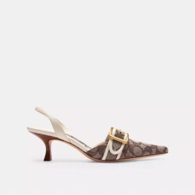 Signature Jakarlı Margot Slingback Ayakkabılar