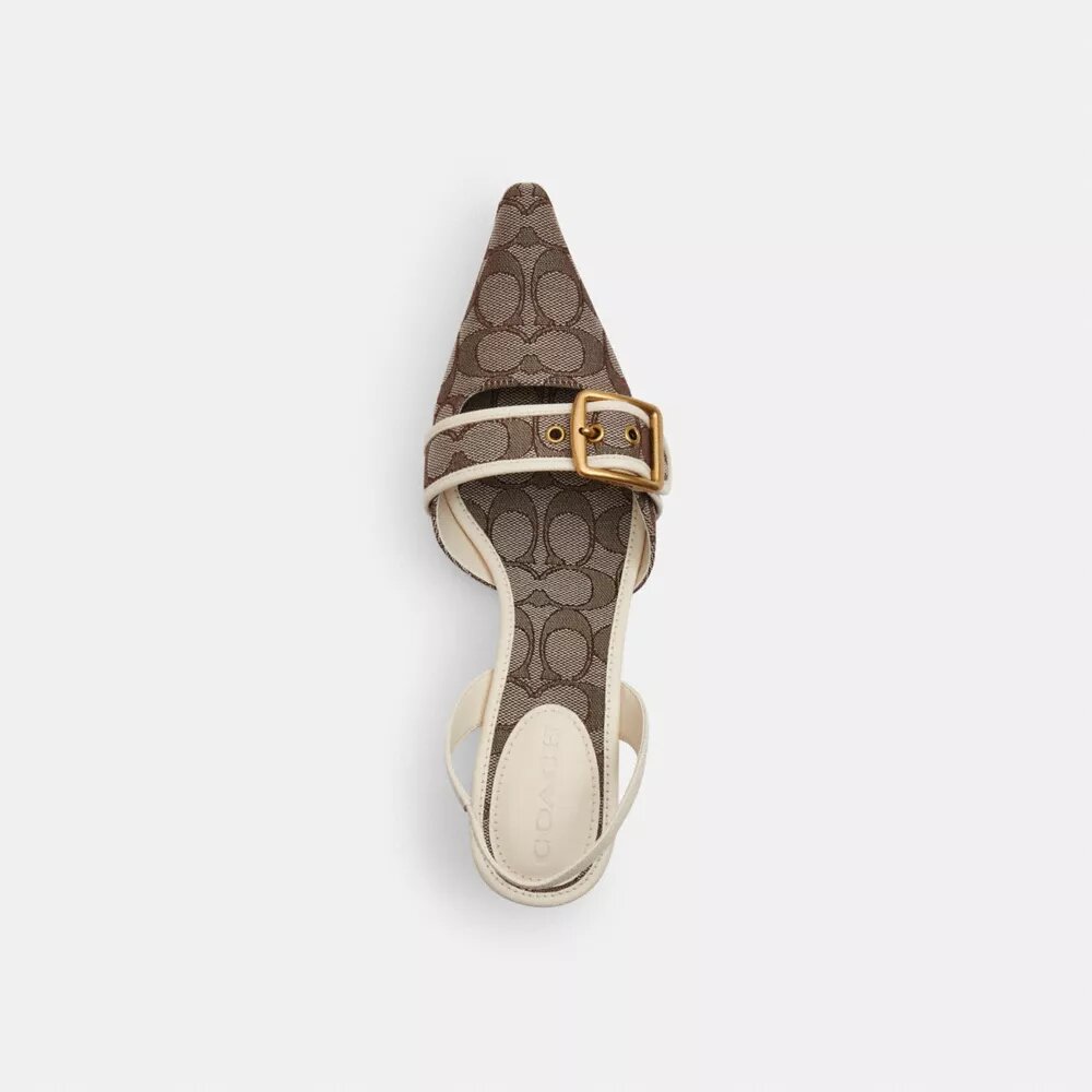 Signature Jakarlı Margot Slingback Ayakkabılar