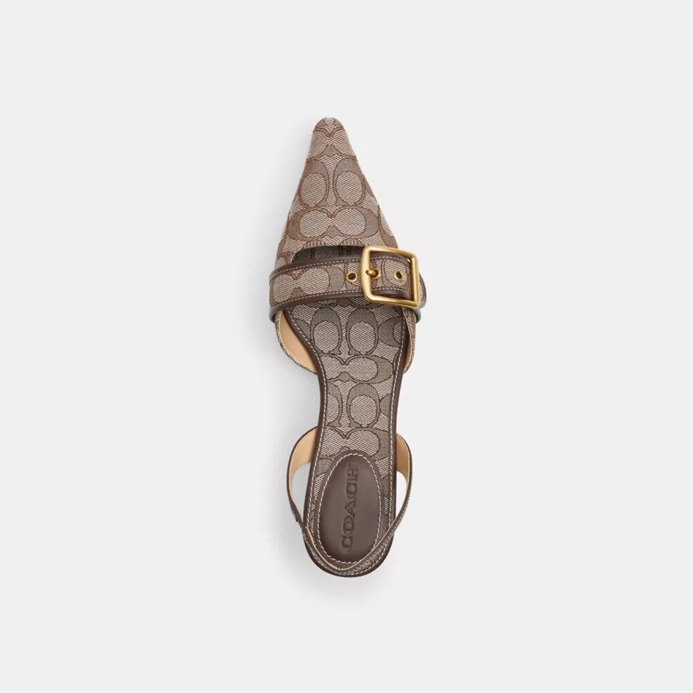 Signature Jakarlı Margot Slingback Ayakkabılar