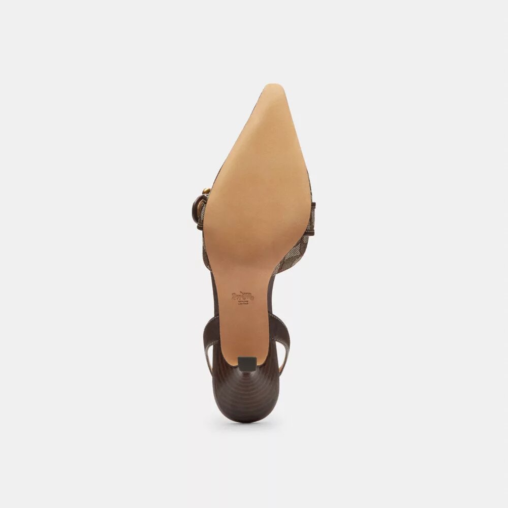 Signature Jakarlı Margot Slingback Ayakkabılar