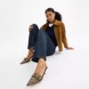 Signature Jakarlı Margot Slingback Ayakkabılar