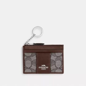 Signature Jakarlı Mini Skinny Kimlik Kılıfı
