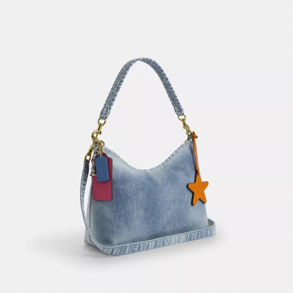 Süsler Detaylı Loved Denim Laurel Omuz Çantası