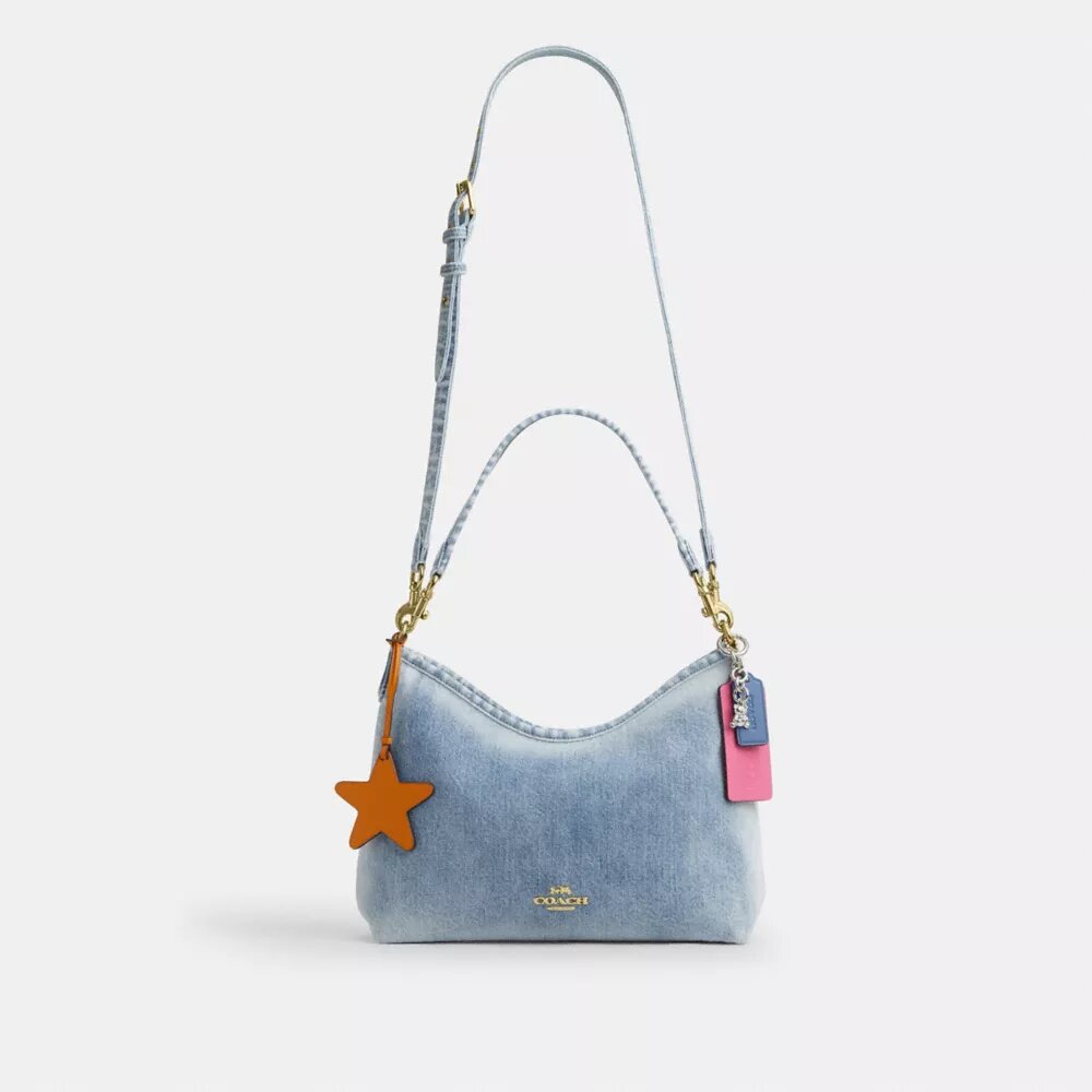 Süsler Detaylı Loved Denim Laurel Omuz Çantası