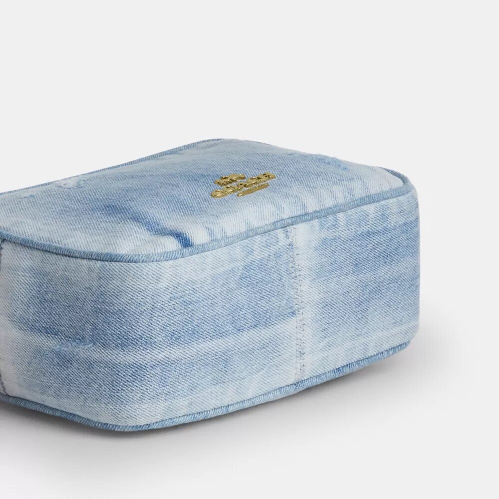 Süsler Detaylı Loved Denim Mini Carey Çapraz Askılı Çanta