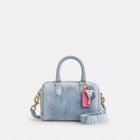 Süsler Detaylı Loved Denim Mini Rowan Çapraz Askılı Çanta