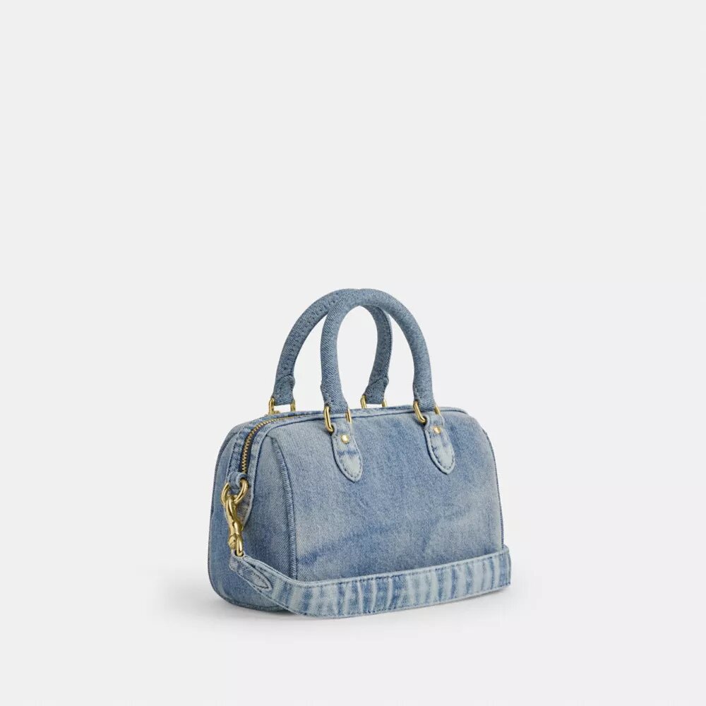 Süsler Detaylı Loved Denim Mini Rowan Çapraz Askılı Çanta