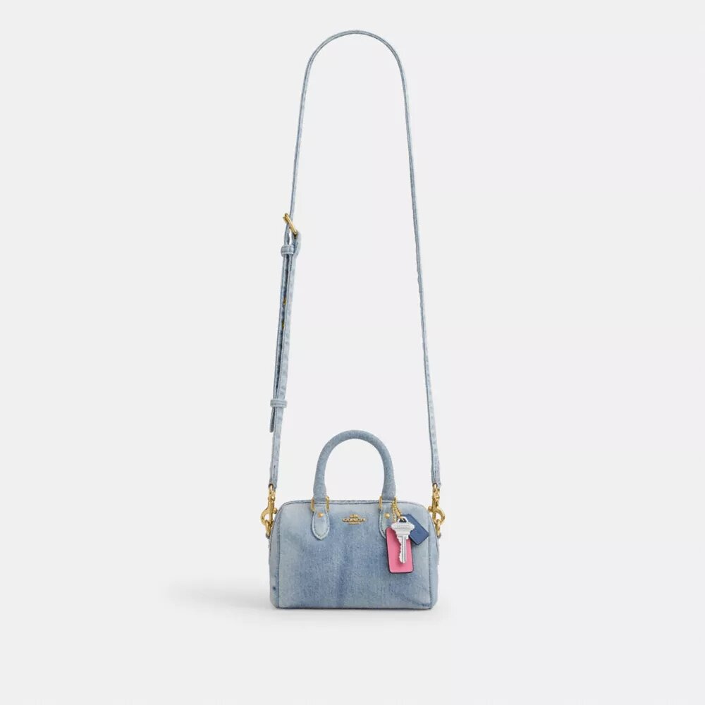 Süsler Detaylı Loved Denim Mini Rowan Çapraz Askılı Çanta