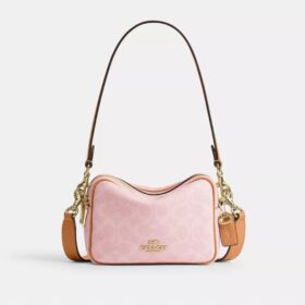 Süsler Detaylı Signature Canvas Mini Carey Çapraz Askılı Çanta