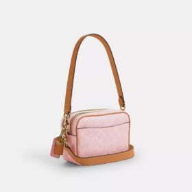 Süsler Detaylı Signature Canvas Mini Carey Çapraz Askılı Çanta