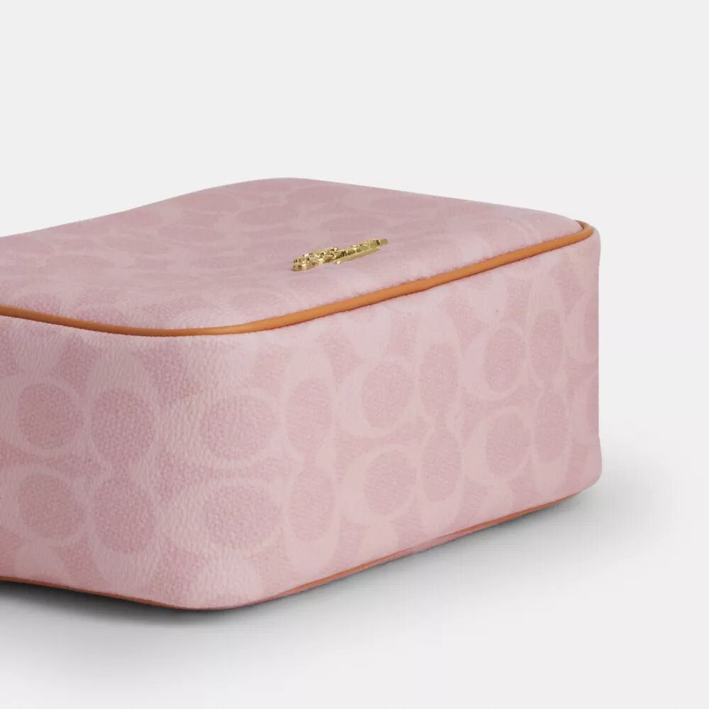 Süsler Detaylı Signature Canvas Mini Carey Çapraz Askılı Çanta