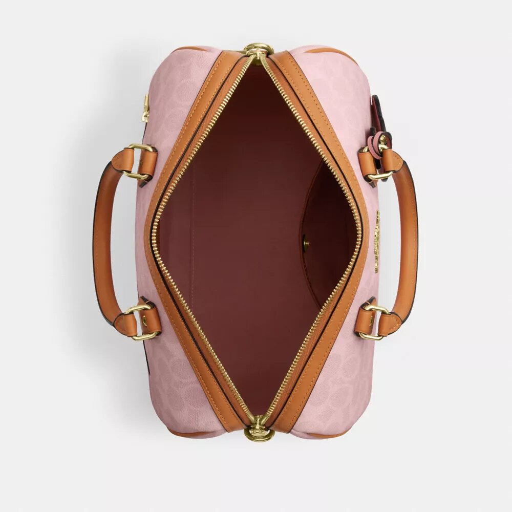 Süsler Detaylı Signature Canvas Rowan Büyük Satchel Çanta