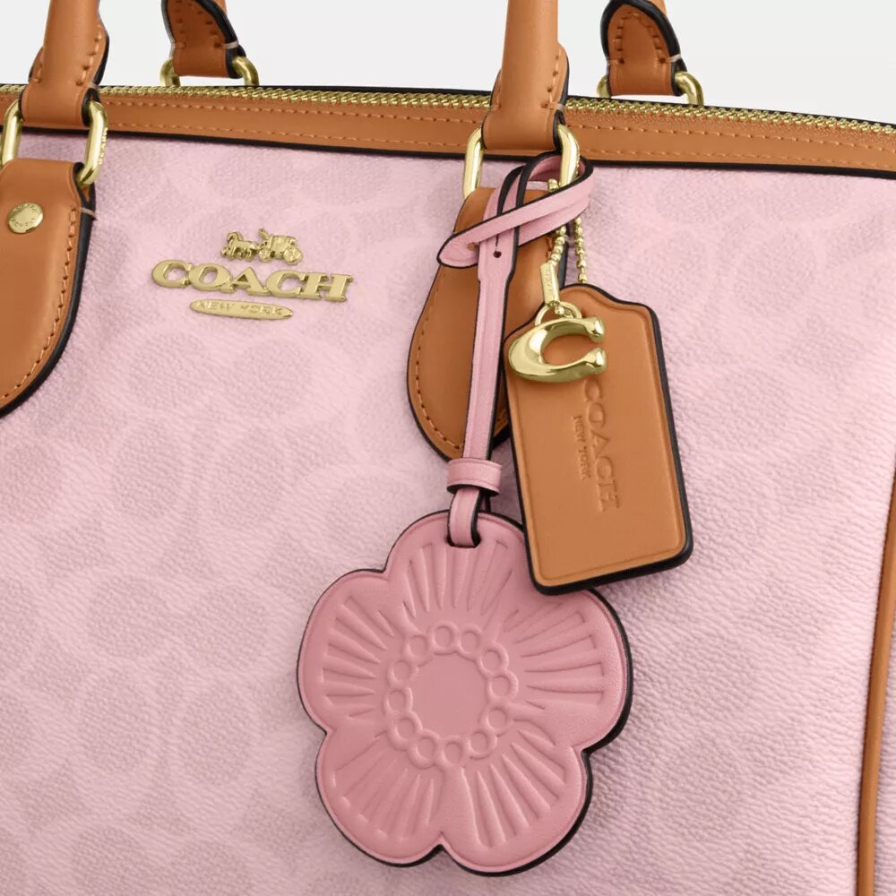 Süsler Detaylı Signature Canvas Rowan Büyük Satchel Çanta