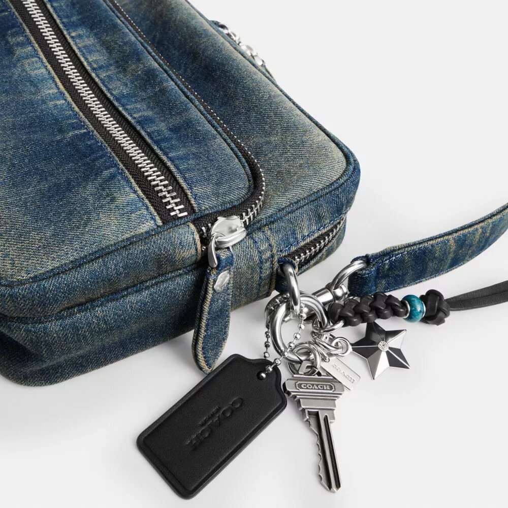 Süsler Detaylı Yenilenebilir Pamuklu Denim Dakota Çapraz Çanta