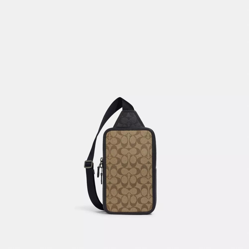 Sullivan Sırt Çantası, Blok Desenli Signature Canvas