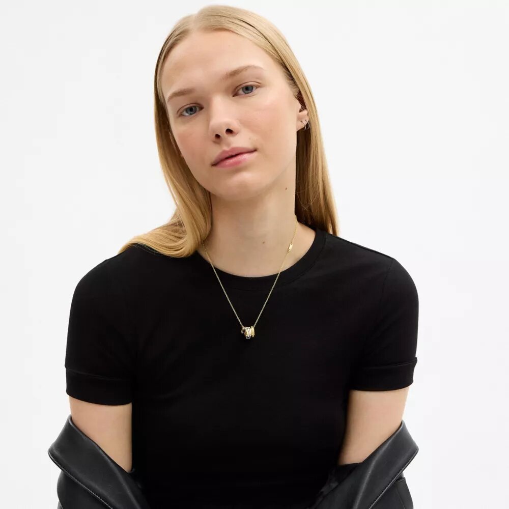 Tekrarlanan C Rondelle Kolye